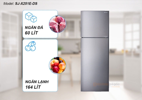 Tủ lạnh Sharp 241Lít Inverter SJ-X251E-DS