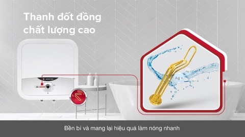 Bình nóng lạnh Ariston 30L vuông AN2 30RS 2.5FE