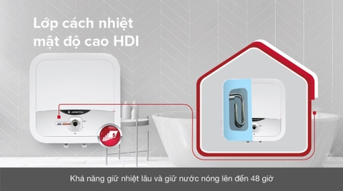 Bình nóng lạnh Ariston 30L vuông AN2 30RS 2.5FE