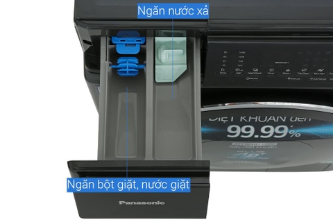 Máy giặt sấy Panasonic giặt 10kg sấy 6kg Inverter NA-S106FC1LV