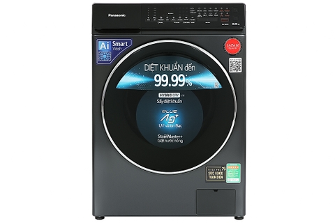 Máy giặt sấy Panasonic giặt 9.5kg sấy 2kg Inverter NA-V95FR1BVT