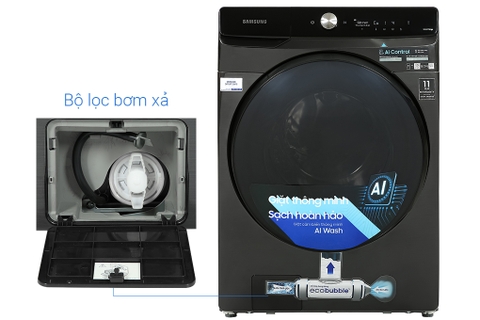 Máy giặt sấy Samsung giặt 21kg sấy 12kg Inverter WD21T6500GV/SV