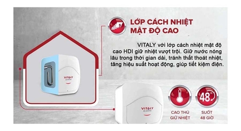 Bình nóng lạnh Ariston 15L Vitaly 15