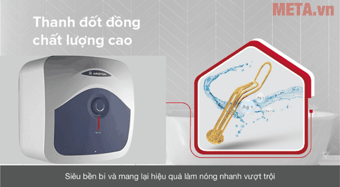 Bình nóng lạnh Ariston 15L BLU 15R 2.5FE