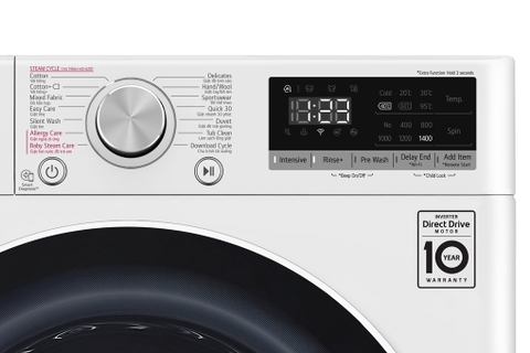 Máy giặt LG 9kg Inverter FV1409S4W