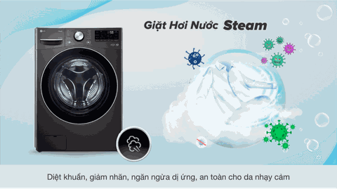 Máy giặt sấy LG  giặt 21Kg sấy 12Kg Inverter F2721HVRB