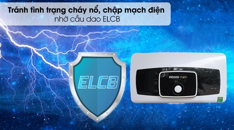 Bình nóng lạnh Rossi Puro 15L ngang PRO15SL