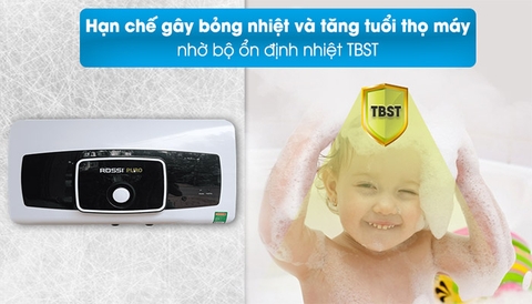 Bình nóng lạnh Rossi Puro 30L ngang PRO30SL