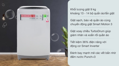 Máy giặt LG 9kg Inverter T2309VS2M