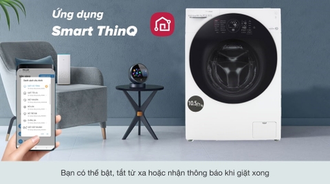 Máy giặt sấy LG giặt 10.5kg sấy 7kg Inverter FG1405H3W1