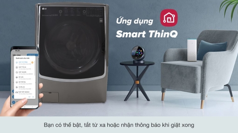 Máy giặt sấy LG giặt 21kg sấy 12kg Inverter F2721HTTV