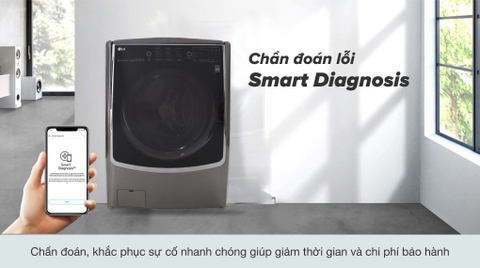 Máy giặt sấy LG giặt 21kg sấy 12kg Inverter F2721HTTV