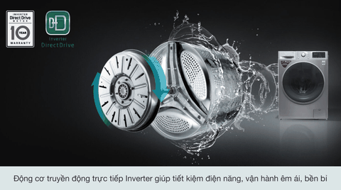 Máy giặt LG 8kg Inverter FC1408S3E