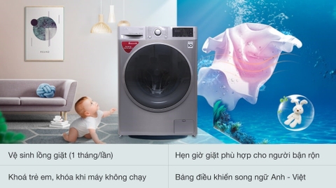 Máy giặt LG 8kg Inverter FC1408S3E