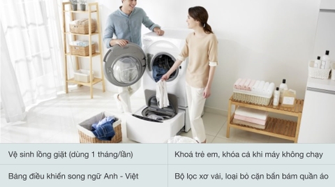 Máy giặt LG TwinWash Mini 2kg Inverter TG2402NTWW