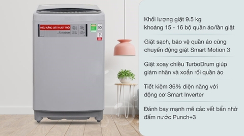 Máy giặt LG 9.5kg Inverter T2395VS2M