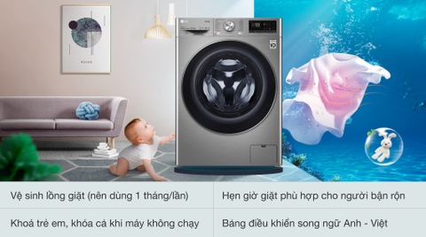 Máy giặt LG 10.5kg Inverter FV1450S2B