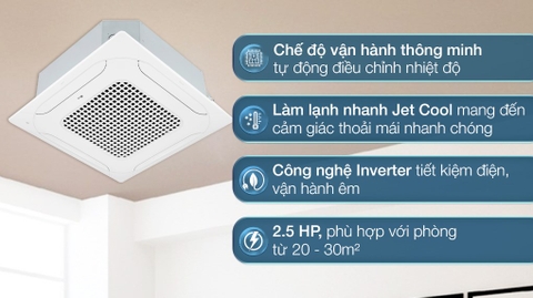 Điều hòa âm trần LG 24000BTU 1 chiều Inverter ATNQ24GPLE7