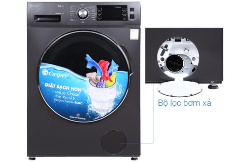 Máy giặt Casper 8.5kg Inverter WF-85I140BGB