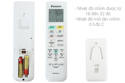 Điều hòa Daikin 18000BTU 2 chiều Inverter FTHF50VVMV