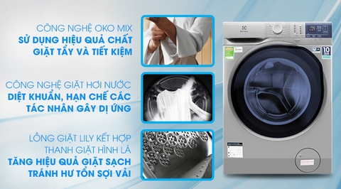 Máy giặt Electrolux 9kg Inverter EWF9024ADSA