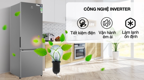 Tủ lạnh Electrolux 335 Lít Inverter EBB3702K-A