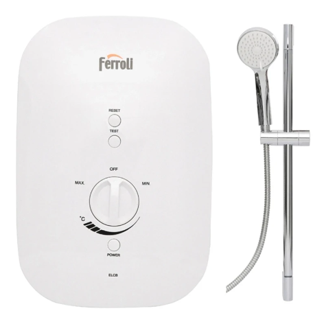Máy nước nóng trực tiếp Ferroli 4,5KW Slim Divo SSN