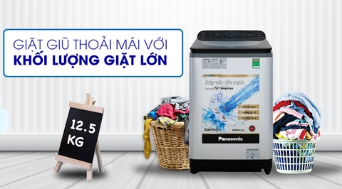 Máy giặt Panasonic 12.5kg Inverter NA-FD12XR1LV