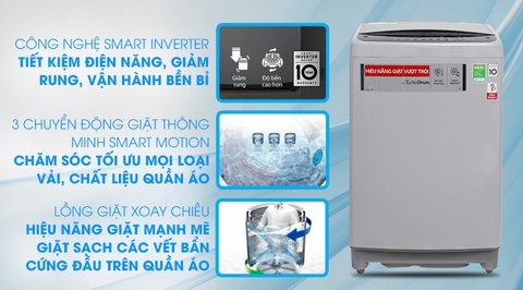 Máy giặt LG 9.5kg Inverter T2395VS2M