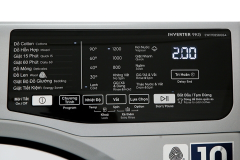 Máy giặt Electrolux 9kg Inverter EWF9025BQSA