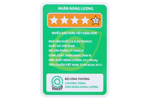 Máy giặt LG 8kg Inverter FC1408S3E