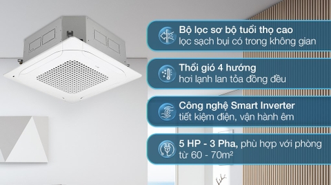 Điều hòa âm trần LG 48000BTU 3 pha ZTNQ48LMLA0