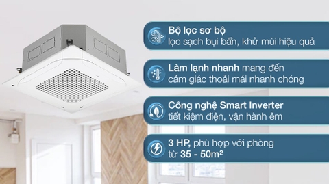 Điều hòa âm trần LG 30000BTU 1 chiều Inverter ZTNQ30GNLE0