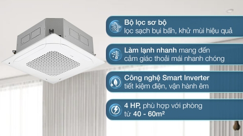 Điều hòa âm trần LG 36000BTU 1 chiều inverter ZTNQ36GNLA0
