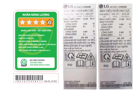 Điều hòa LG 18000BTU 1 chiều Inverter V18WIN