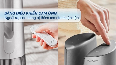 Máy lọc không khí LG PuriCare AeroTower FS15GPSF0 màu bạc