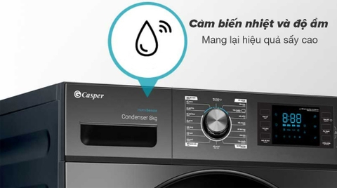 Máy sấy ngưng tụ Casper 8kg Inverter TD-80CGB