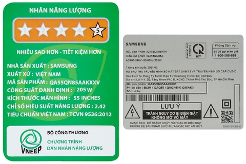 Smart Tivi Neo QLED Samsung QA55QN85A 55 inch 4K