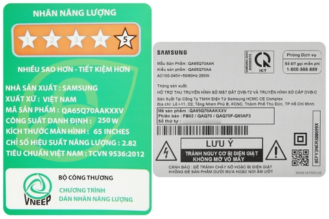 Smart Tivi QLED Samsung QA65Q70A 65 inch 4K