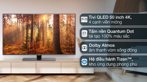 Smart Tivi QLED Samsung QA50Q80B 50 inch 4K