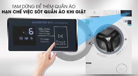 Máy giặt Electrolux 9kg Inverter EWF9024BDWB