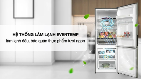 Tủ lạnh Electrolux 308 Lít Inverter EBB3442K-A