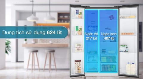Tủ lạnh Electrolux 624 Lít Inverter ESE6600A-BVN