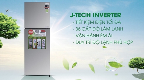 Tủ lạnh Sharp 224Lít Inverter SJ-X251E-SL
