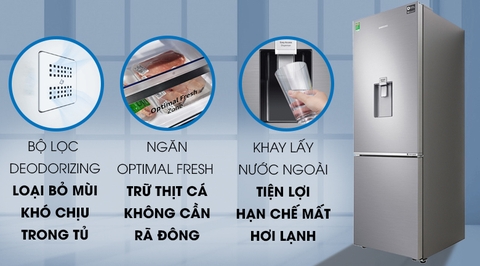 Tủ lạnh Samsung Inverter 307 lít RB30N4170S8/SV