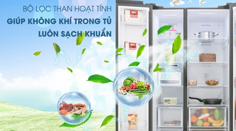 Tủ lạnh Samsung Inverter 647 lít RS62R50014G/SV