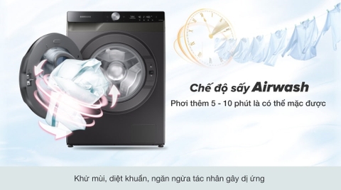 Máy giặt sấy Samsung giặt 9.5kg sấy 6kg Inverter WD95T754DBX/SV