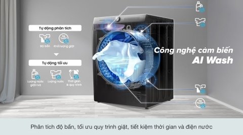 Máy giặt sấy Samsung giặt 21kg sấy 12kg Inverter WD21T6500GV/SV