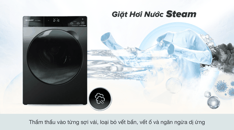 Máy giặt Sharp 12.5kg Inverter ES-FK1252SV-G
