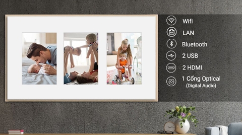 Smart Tivi Khung Tranh The Frame QLED Samsung QA32LS03B 32 inch Full HD